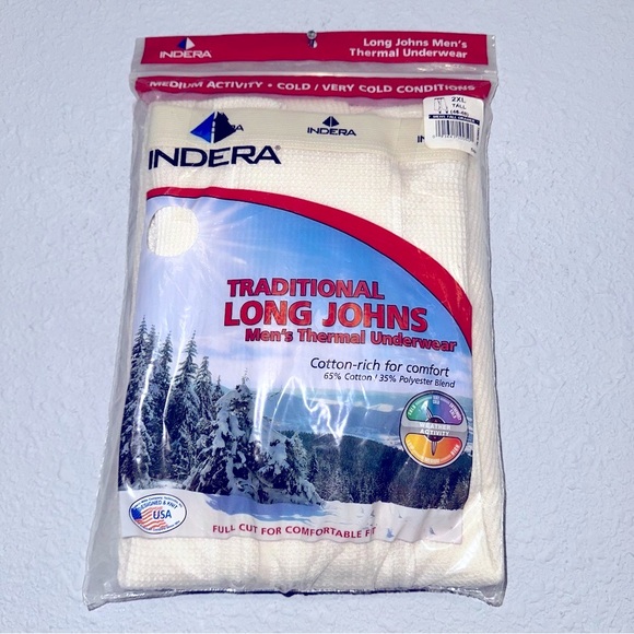 Indera Other - Indera Men’s thermal underwear NIP sz 2XL tall (46-48)